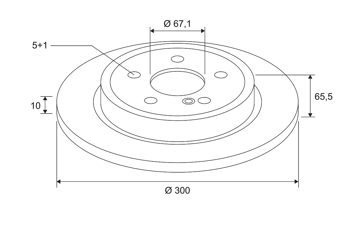 COATED BRAKE DISC MERCEDES E CLASS